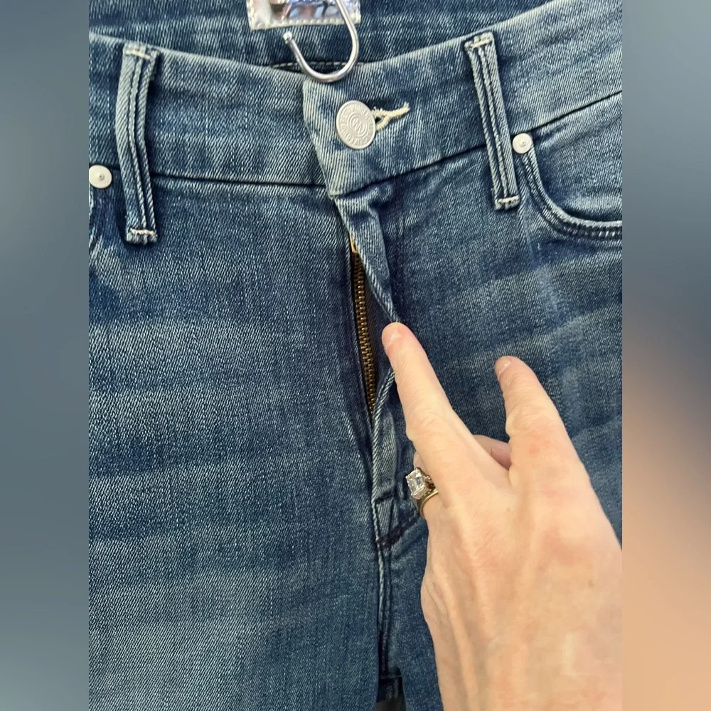 Mother The Looker Crop In Graffiti Girl Size 29 New - Picture 7 of 12